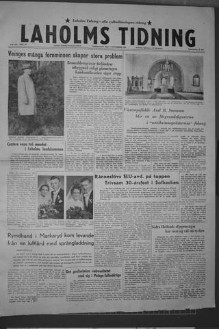 Förstasidan, Torsdag 6 november 1958