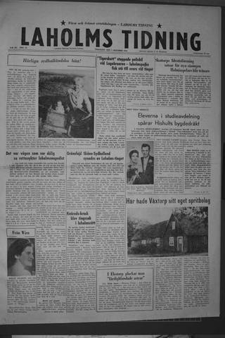 Förstasidan, Tisdag 7 oktober 1958