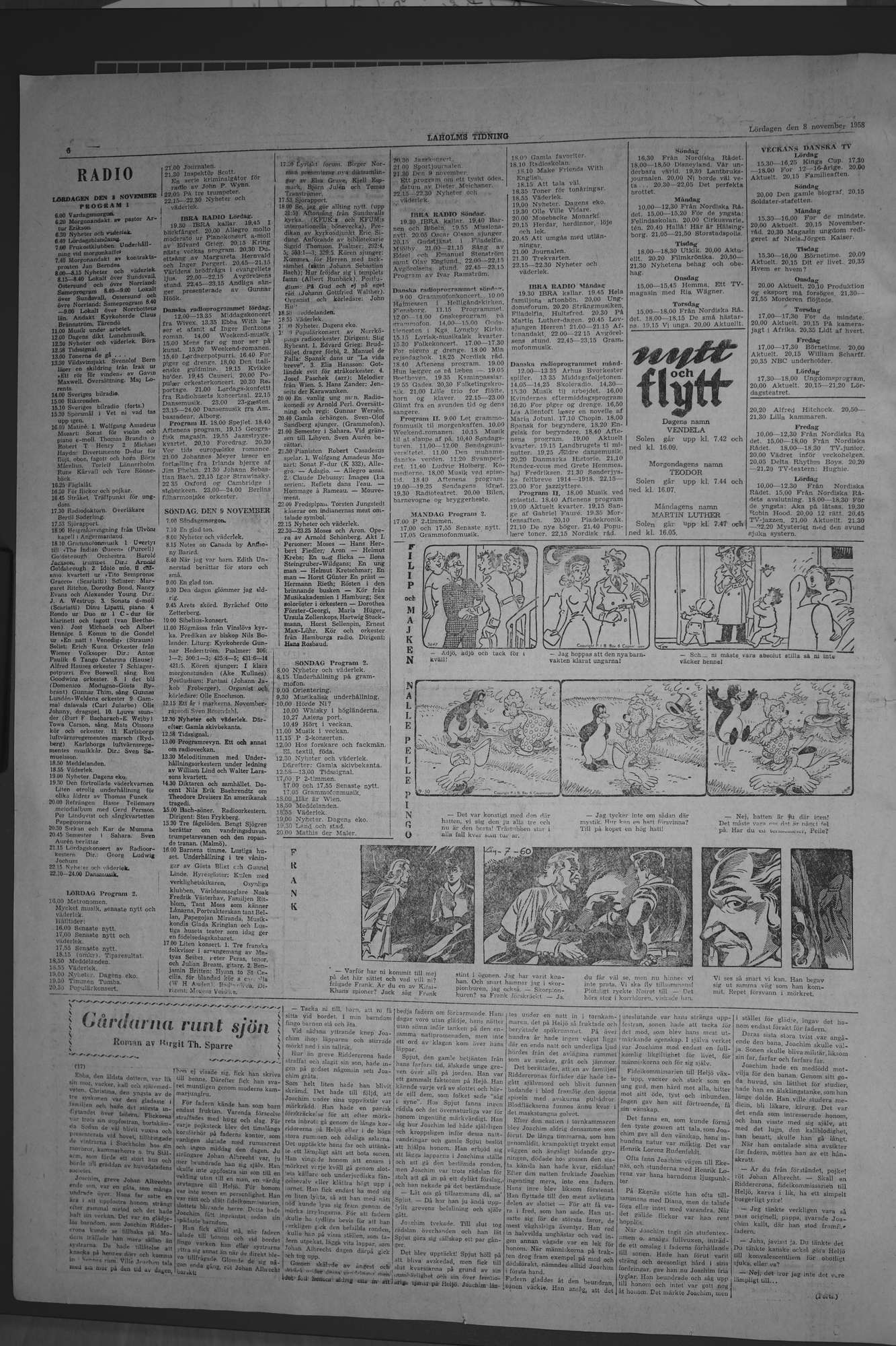 Laholms Tidning Lördag 8 november 1958, sida 6
