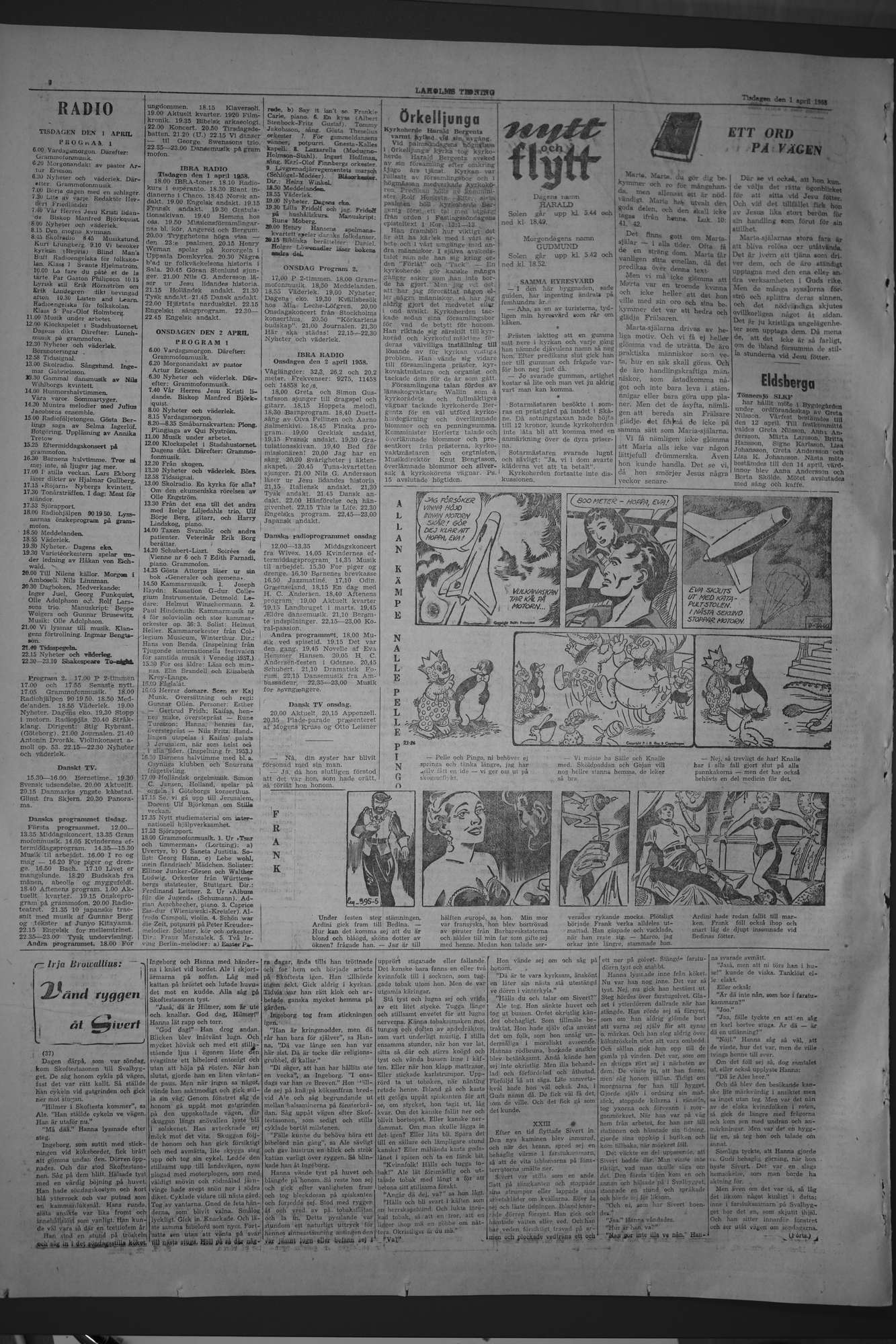 Laholms Tidning Tisdag 1 april 1958, sida 6