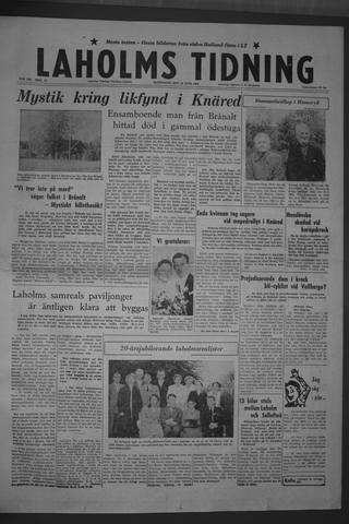 Förstasidan, Måndag 16 juni 1958