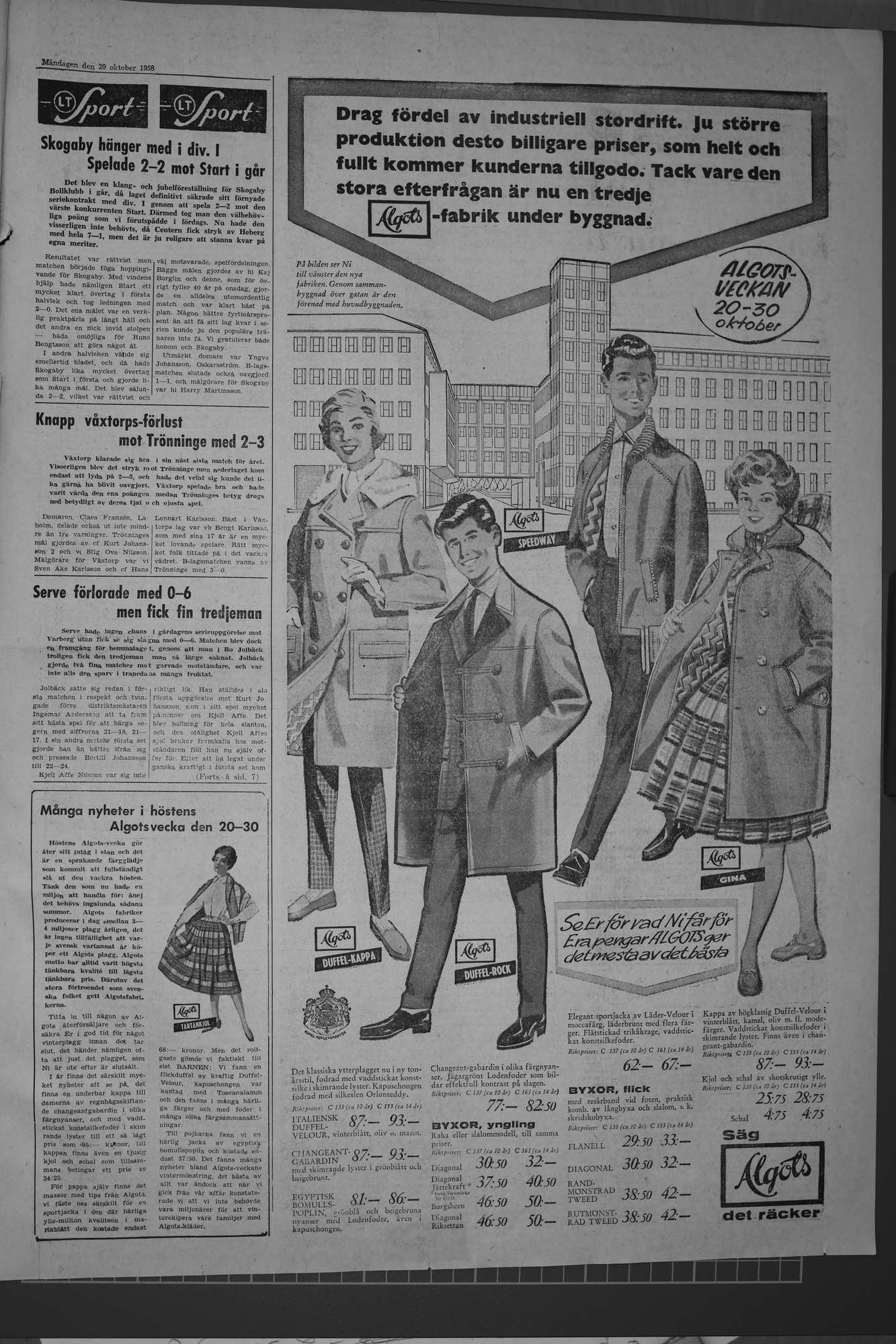 Laholms Tidning Måndag 20 oktober 1958, sida 5