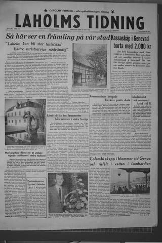 Förstasidan, Tisdag 22 juli 1958