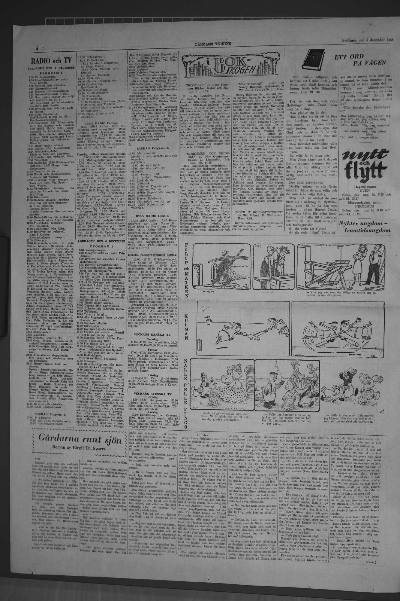 Laholms Tidning Fredag 5 december 1958, sida 6