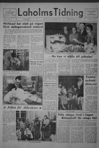 Förstasidan, Onsdag 10 december 1969