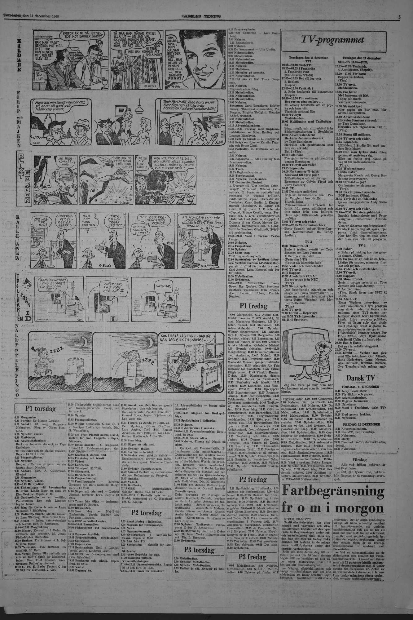 Laholms Tidning Torsdag 11 december 1969, sida 5