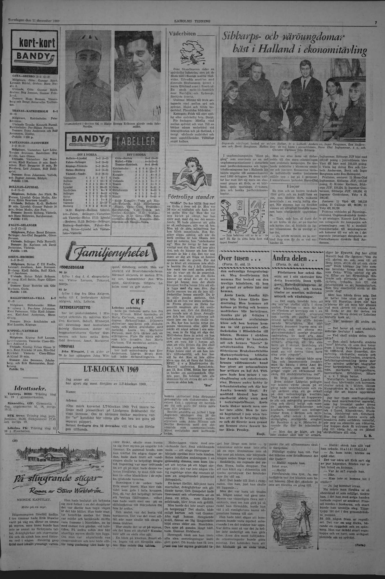 Laholms Tidning Torsdag 11 december 1969, sida 7