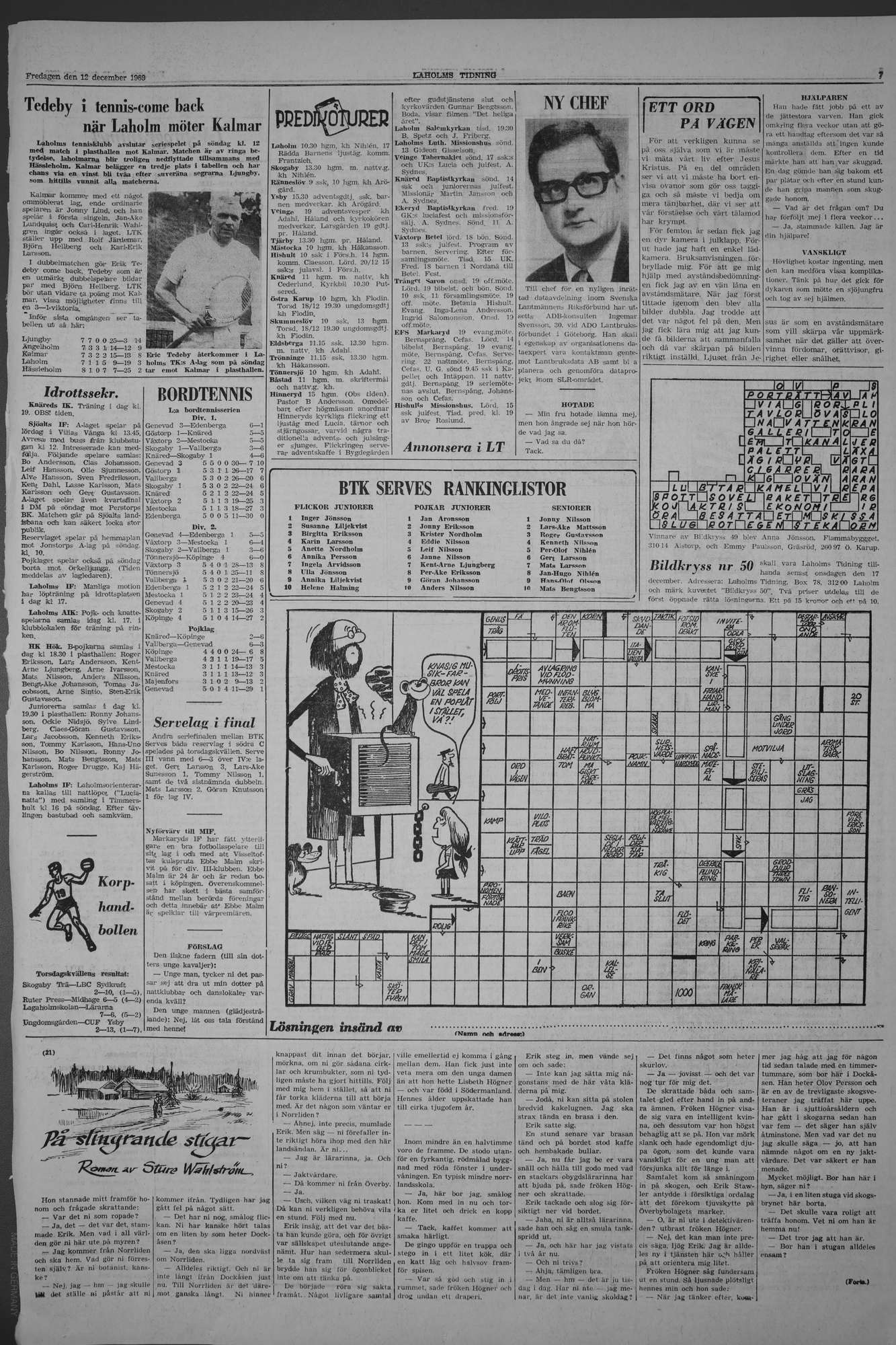 Laholms Tidning Fredag 12 december 1969, sida 7