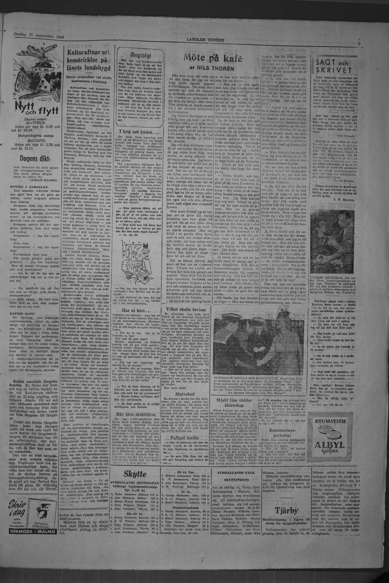 Laholms Tidning Onsdag 21 september 1949, sida 7