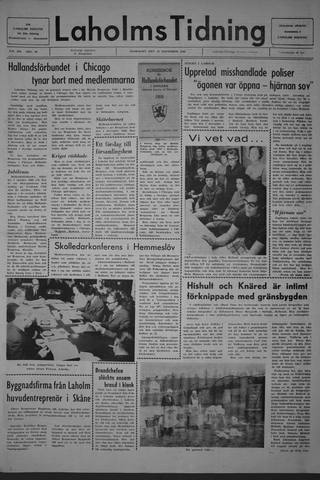 Förstasidan, Onsdag 12 november 1969