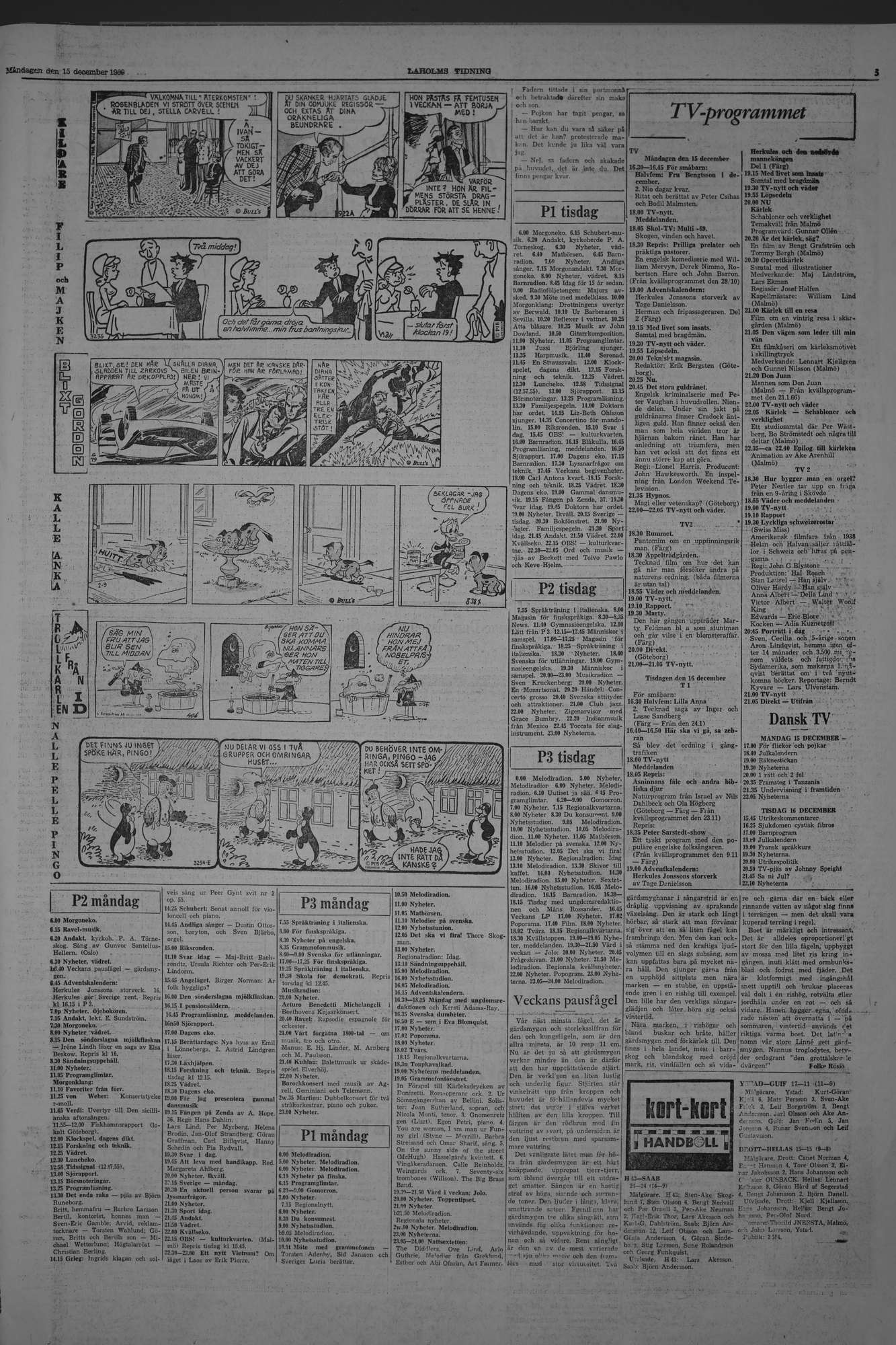Laholms Tidning Måndag 15 december 1969, sida 5