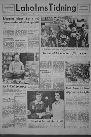 Förstasidan, Lördag 15 november 1969