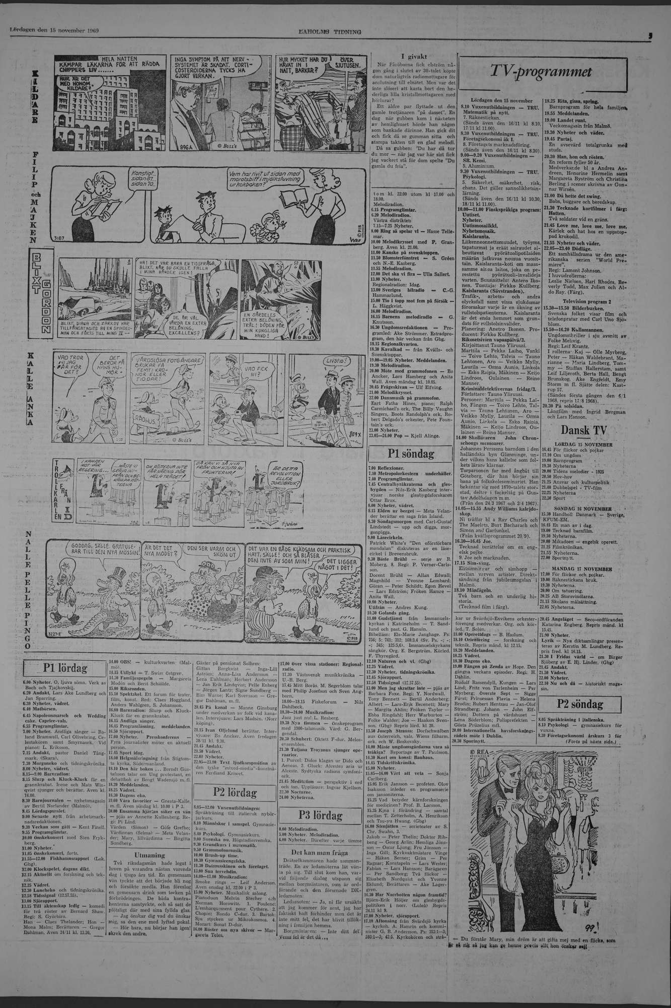 Laholms Tidning Lördag 15 november 1969, sida 5