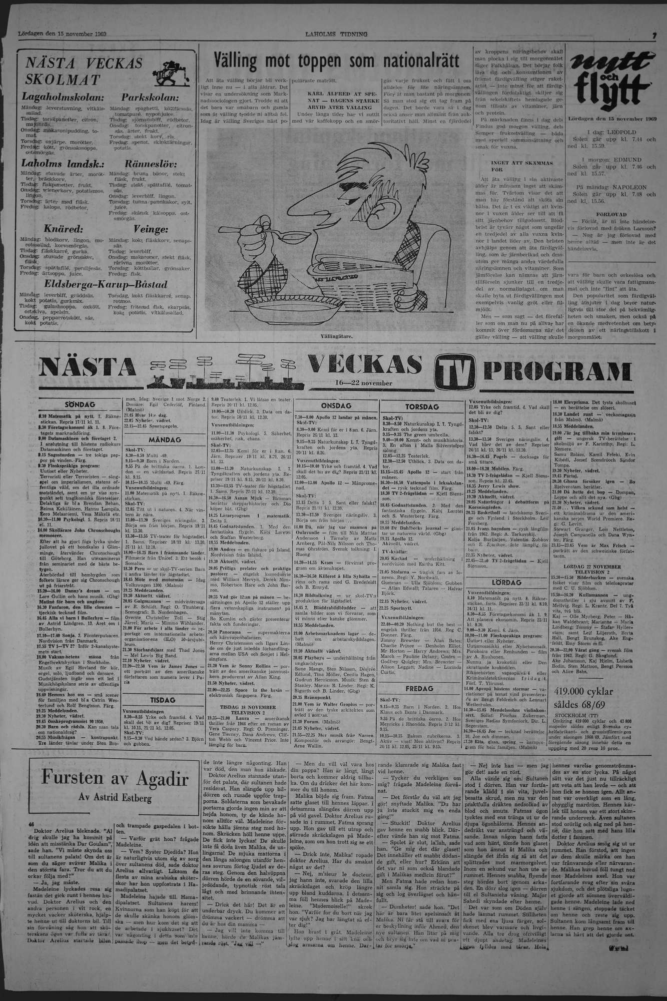 Laholms Tidning Lördag 15 november 1969, sida 7