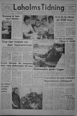 Förstasidan, Tisdag 16 december 1969