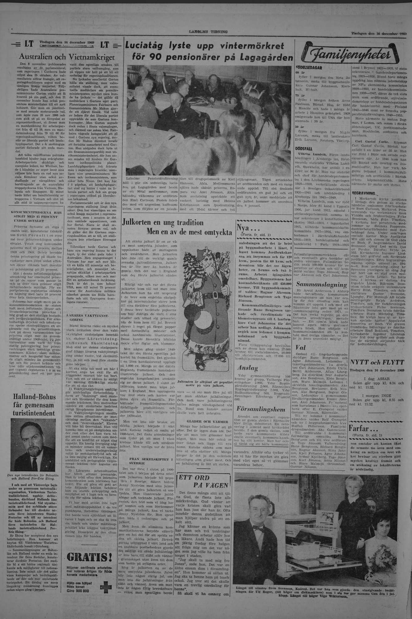 Laholms Tidning Tisdag 16 december 1969, sida 4