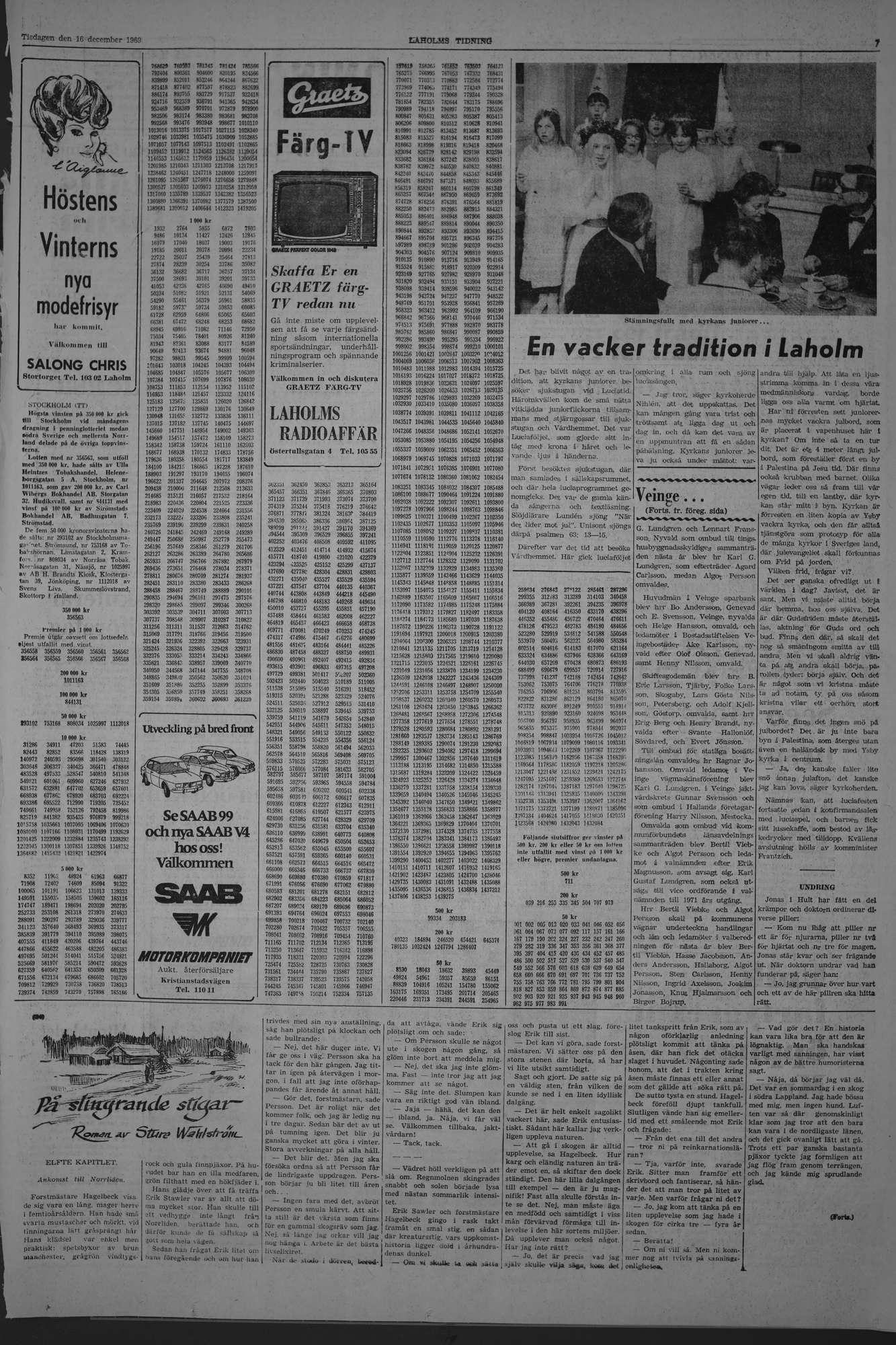 Laholms Tidning Tisdag 16 december 1969, sida 7