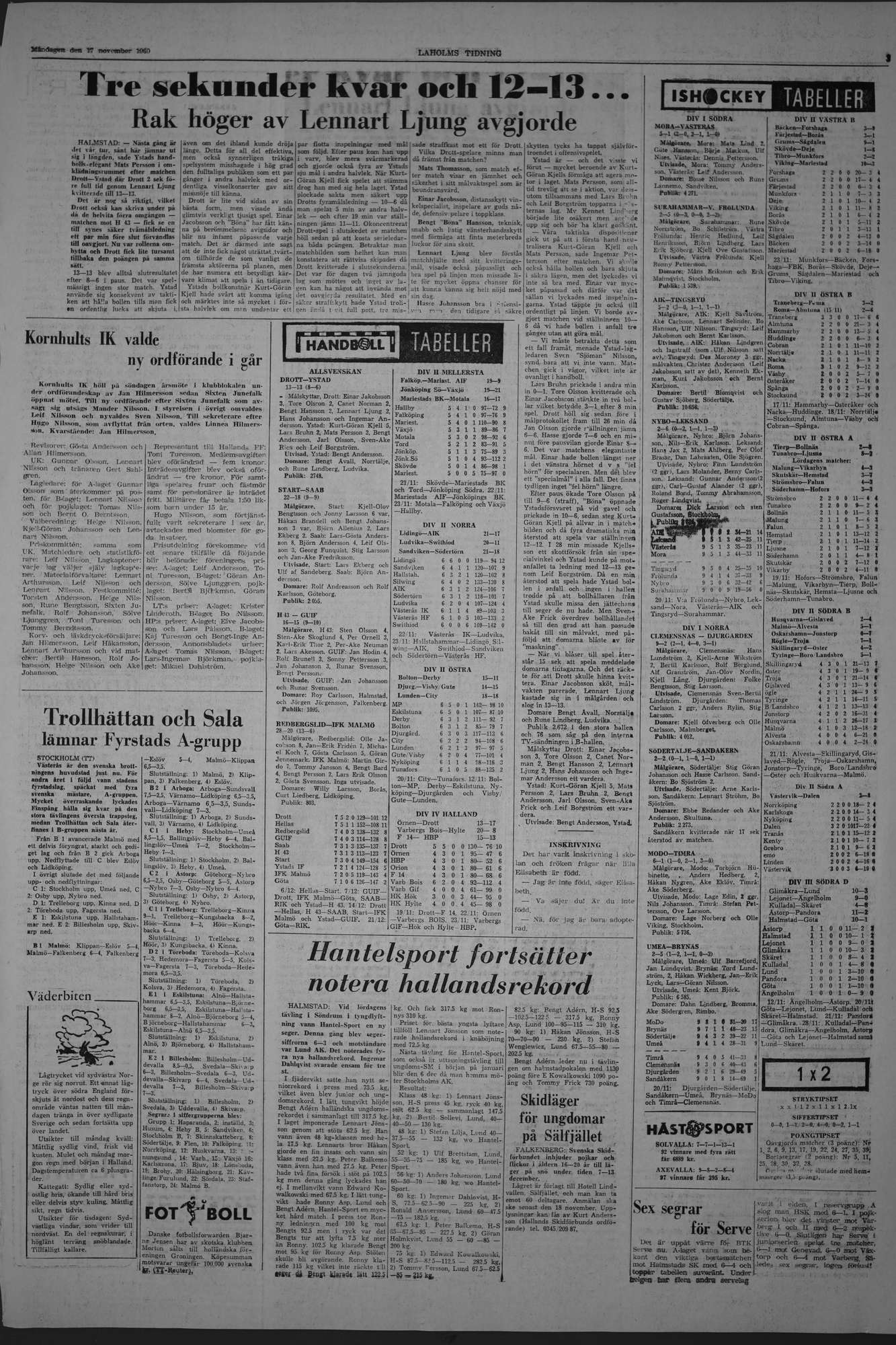 Laholms Tidning Måndag 17 november 1969, sida 3