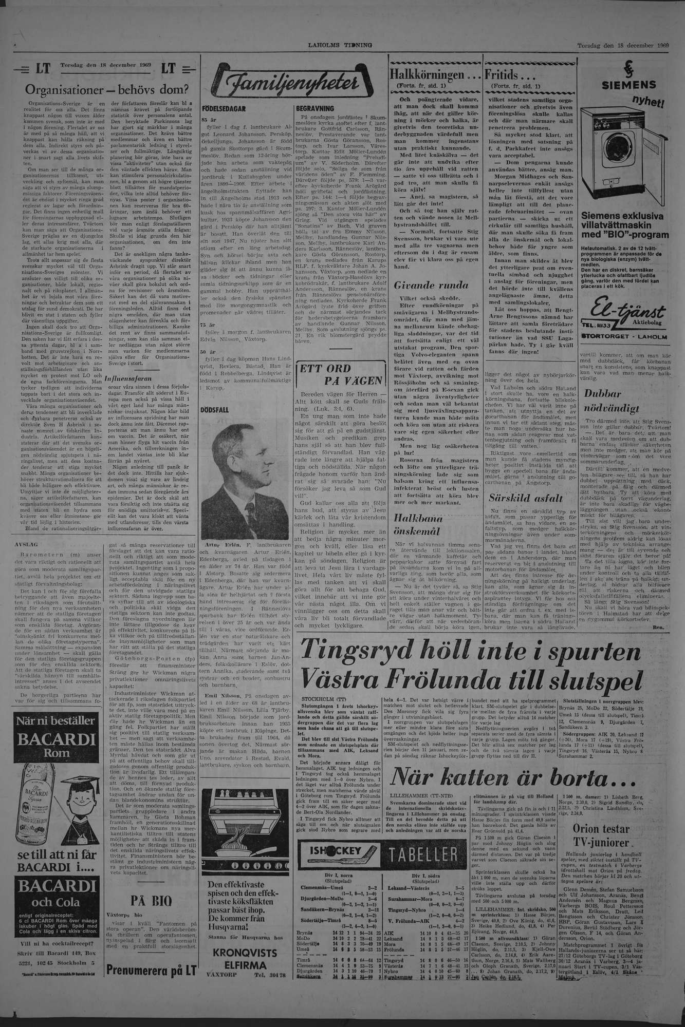 Laholms Tidning Torsdag 18 december 1969, sida 4