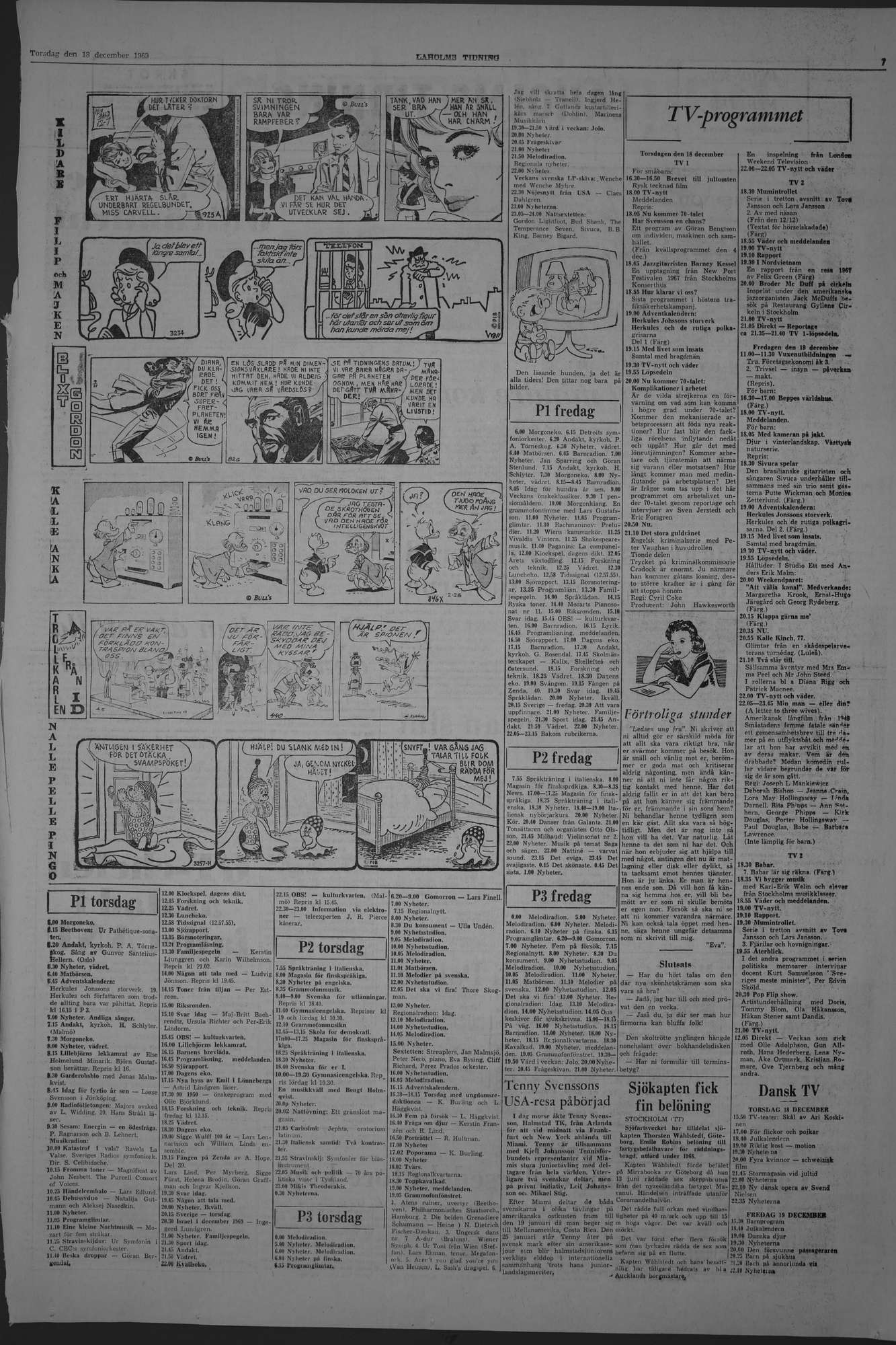 Laholms Tidning Torsdag 18 december 1969, sida 7