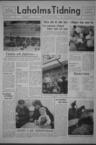 Förstasidan, Tisdag 18 november 1969