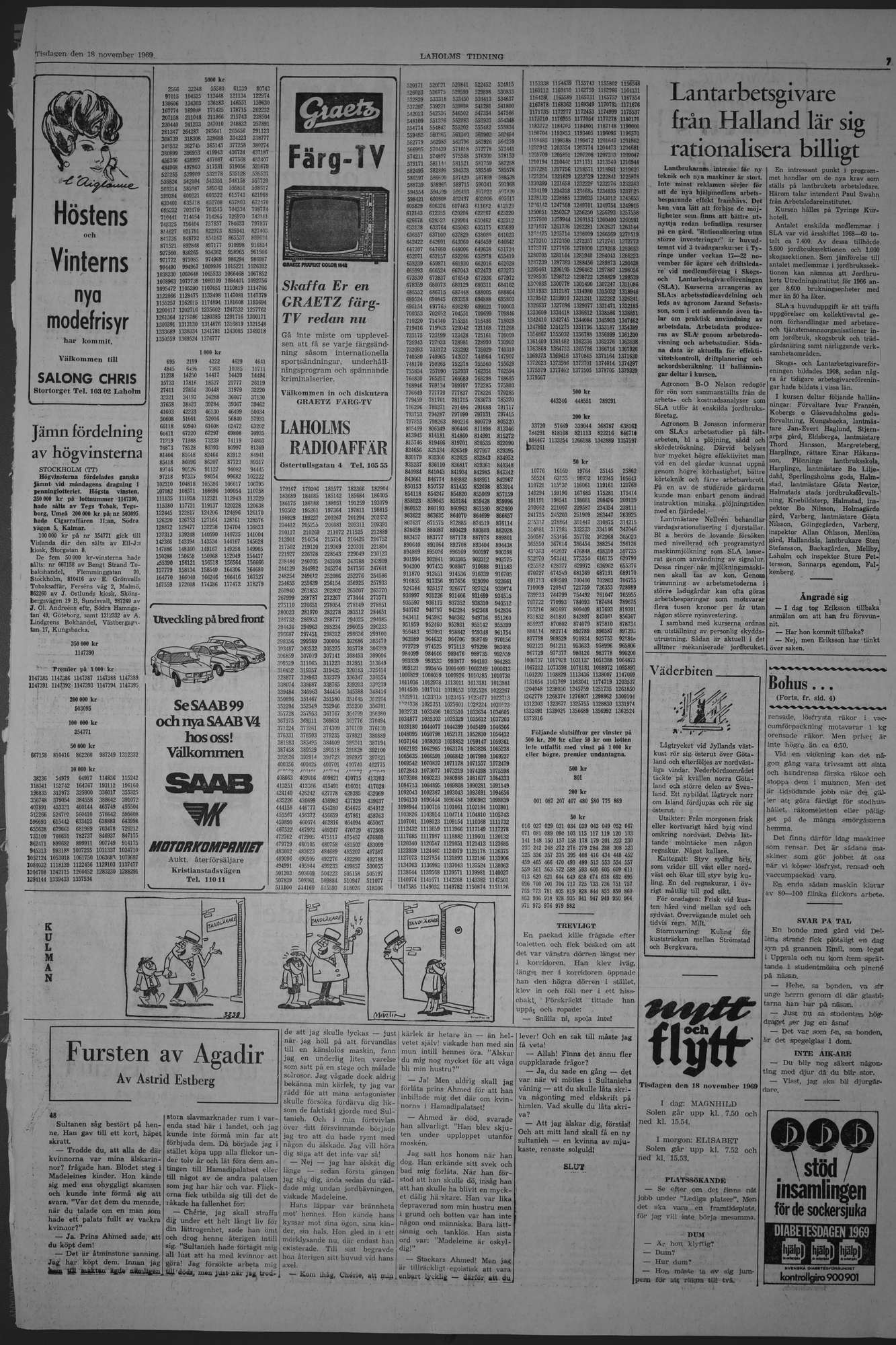 Laholms Tidning Tisdag 18 november 1969, sida 7