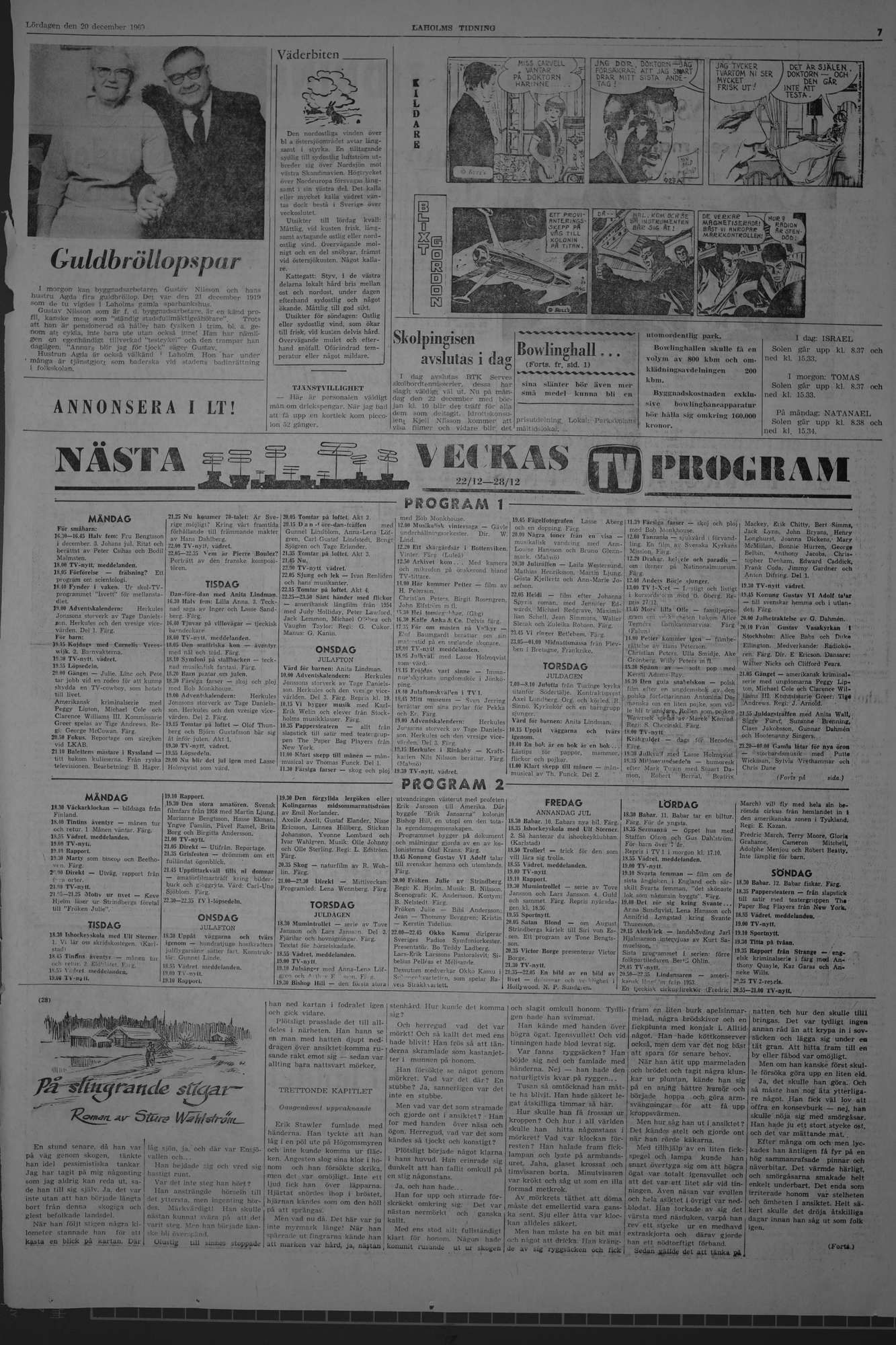 Laholms Tidning Lördag 20 december 1969, sida 7
