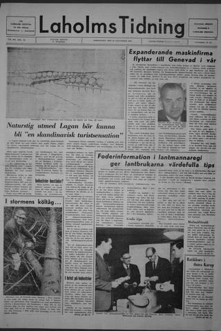Förstasidan, Torsdag 20 november 1969