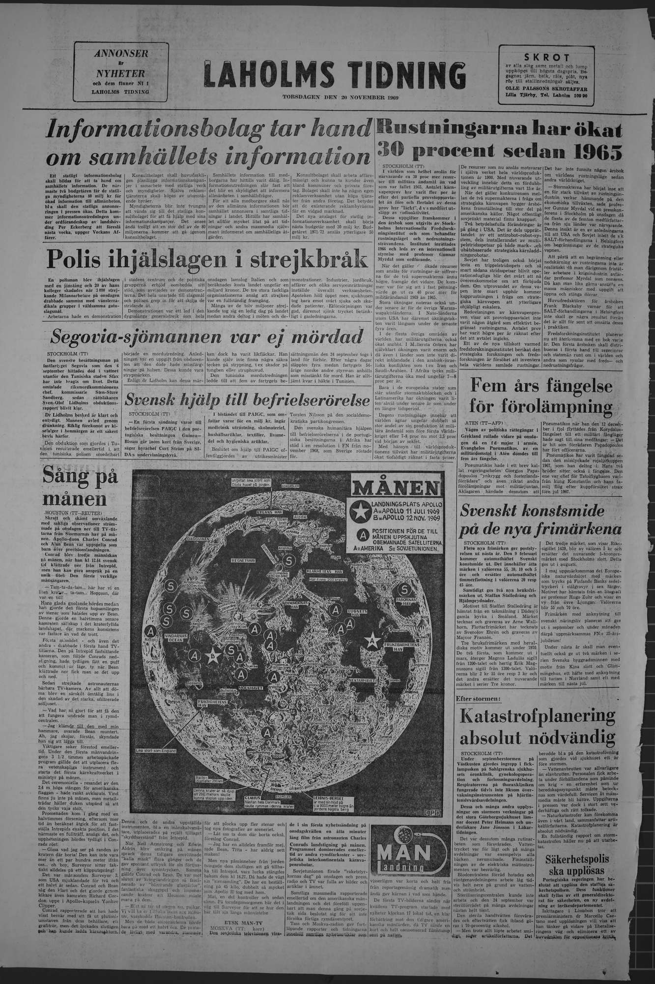 Laholms Tidning Torsdag 20 november 1969, sida 8