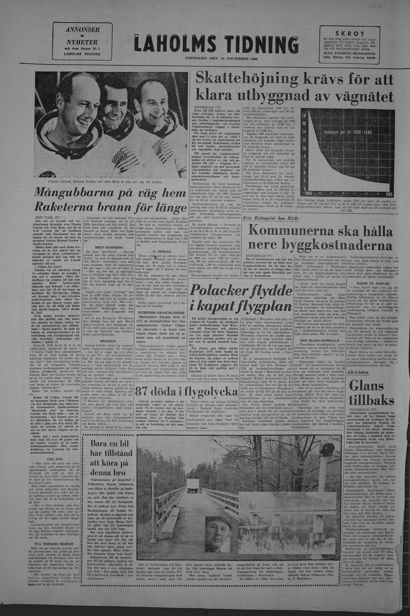 Laholms Tidning Fredag 21 november 1969, sida 8
