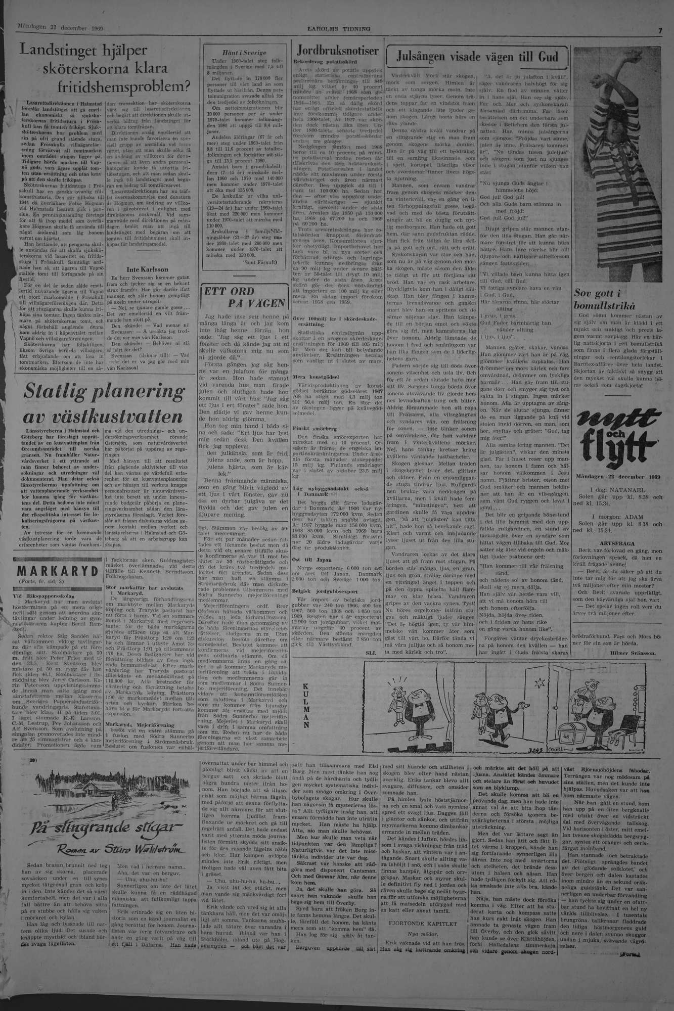 Laholms Tidning Måndag 22 december 1969, sida 7