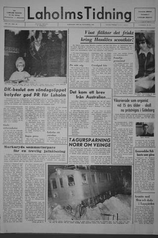 Förstasidan, Lördag 22 november 1969
