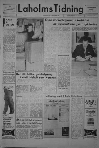 Förstasidan, Tisdag 23 december 1969