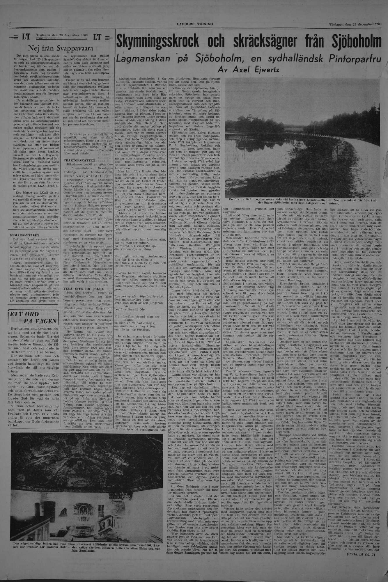 Laholms Tidning Tisdag 23 december 1969, sida 4