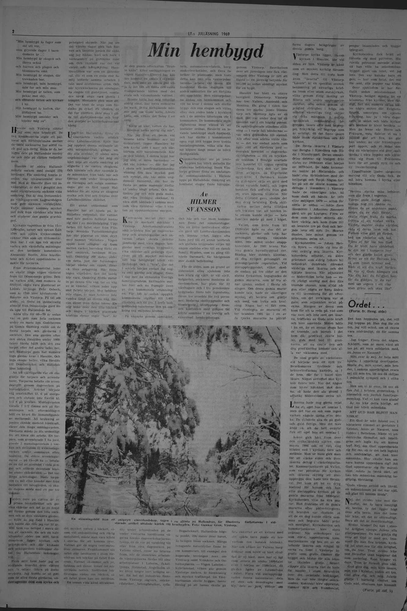 Laholms Tidning Tisdag 23 december 1969, sida 10
