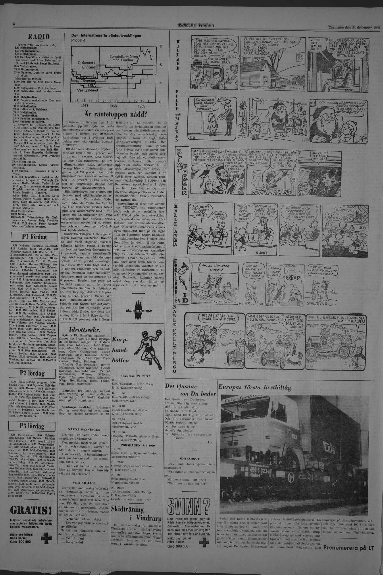 Laholms Tidning Onsdag 24 december 1969, sida 6