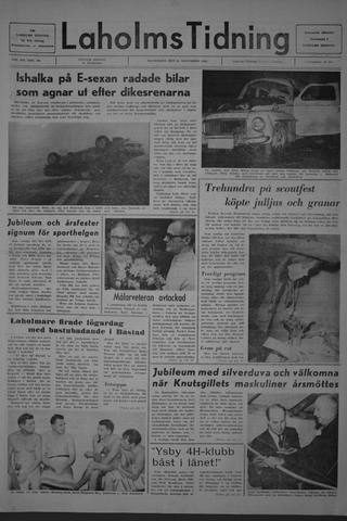 Förstasidan, Måndag 24 november 1969