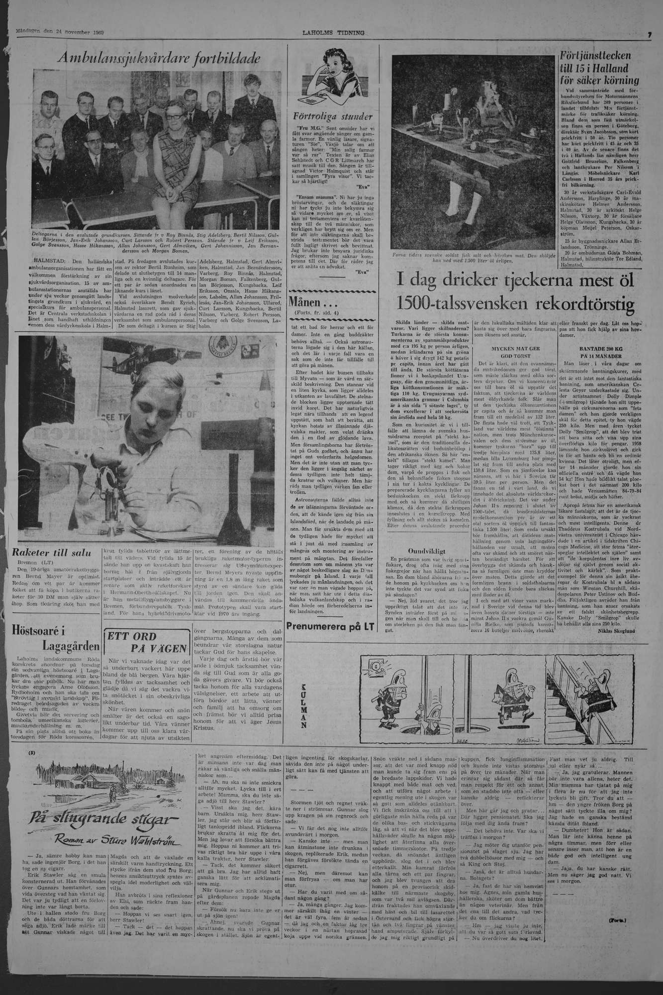 Laholms Tidning Måndag 24 november 1969, sida 7