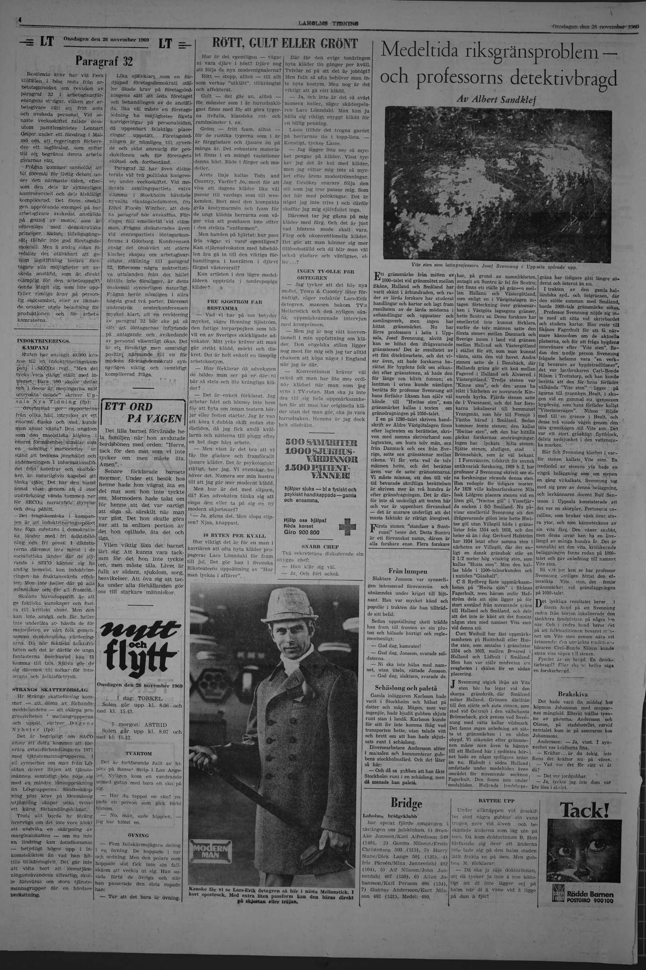 Laholms Tidning Onsdag 26 november 1969, sida 4