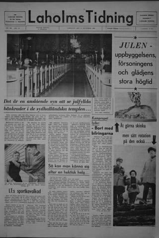 Förstasidan, Lördag 27 december 1969