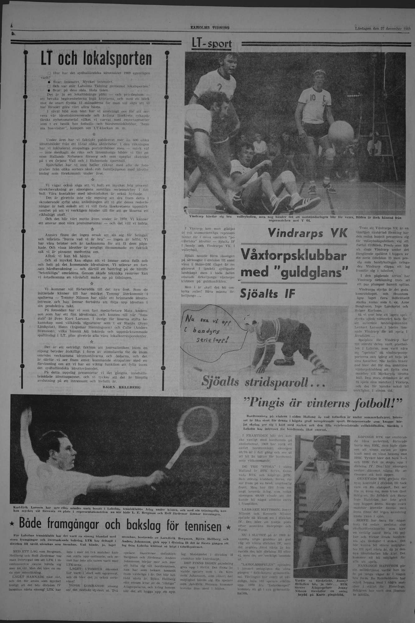 Laholms Tidning Lördag 27 december 1969, sida 6