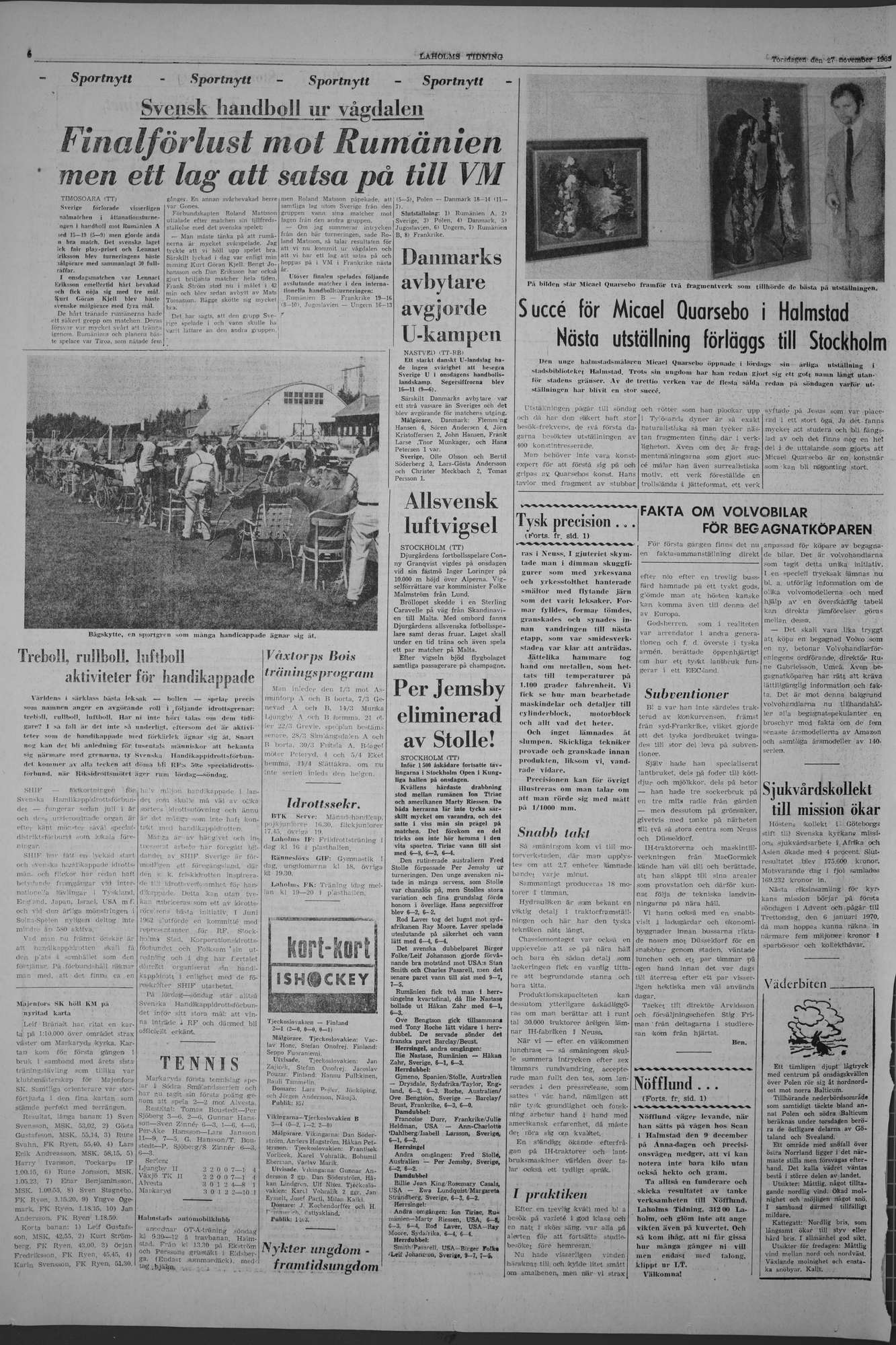 Laholms Tidning Torsdag 27 november 1969, sida 6