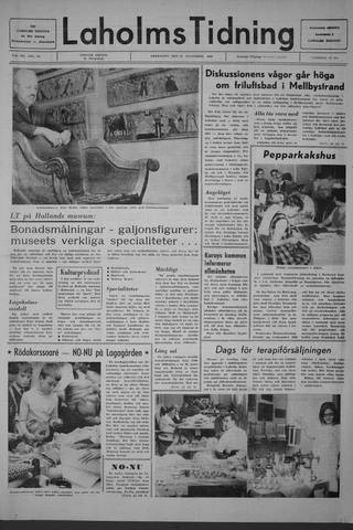 Förstasidan, Fredag 28 november 1969