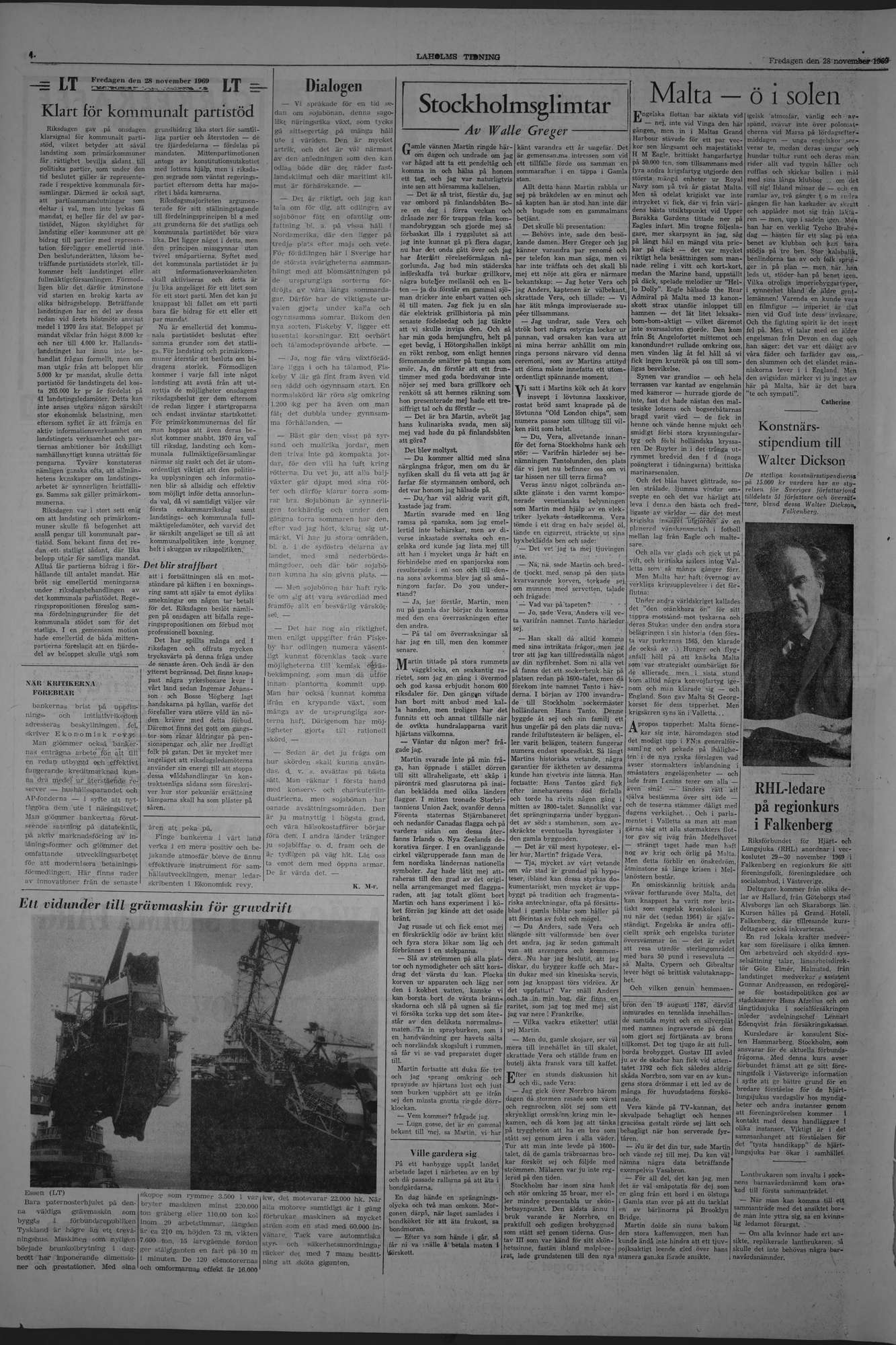 Laholms Tidning Fredag 28 november 1969, sida 4
