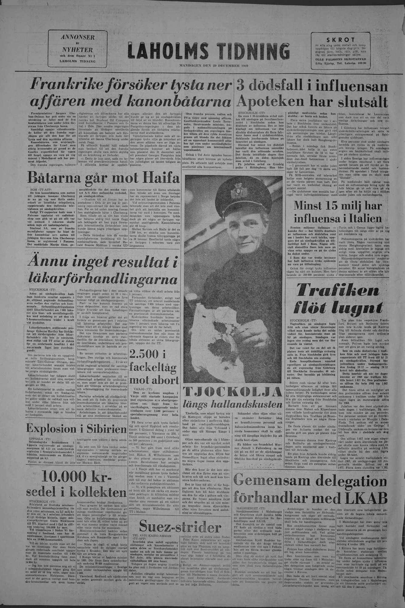 Laholms Tidning Måndag 29 december 1969, sida 8