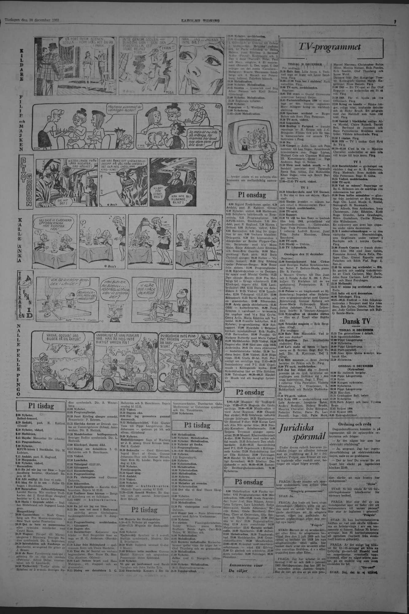 Laholms Tidning Tisdag 30 december 1969, sida 7