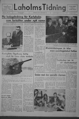 Förstasidan, Torsdag 4 december 1969