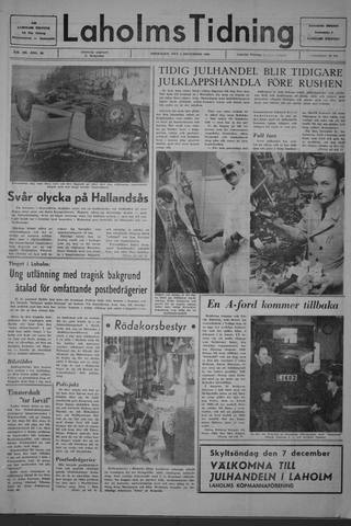 Förstasidan, Fredag 5 december 1969