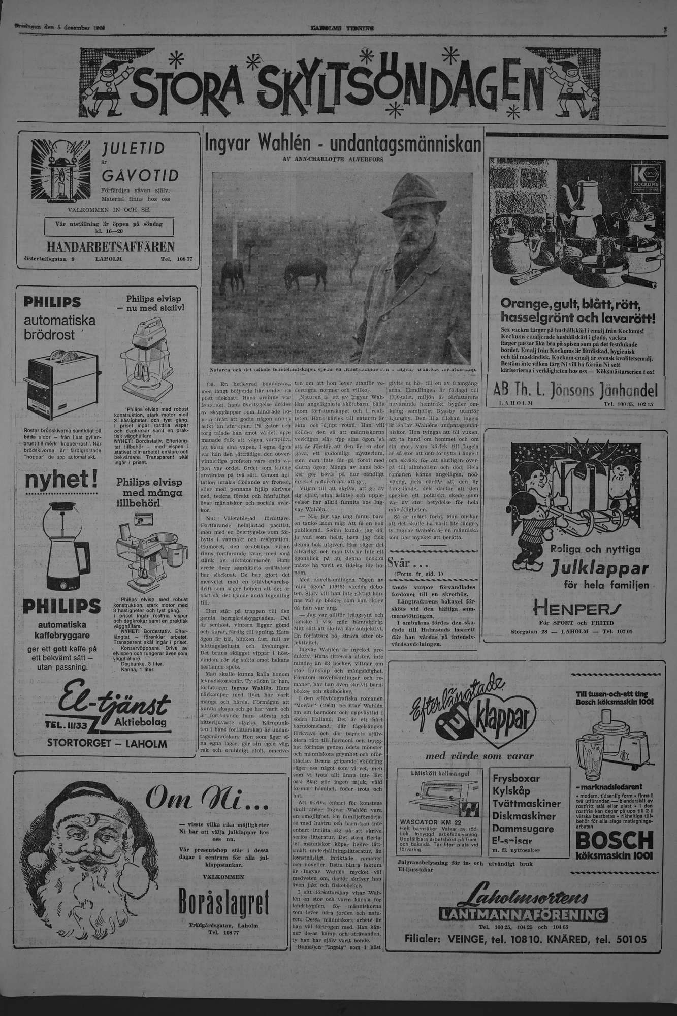 Laholms Tidning Fredag 5 december 1969, sida 5