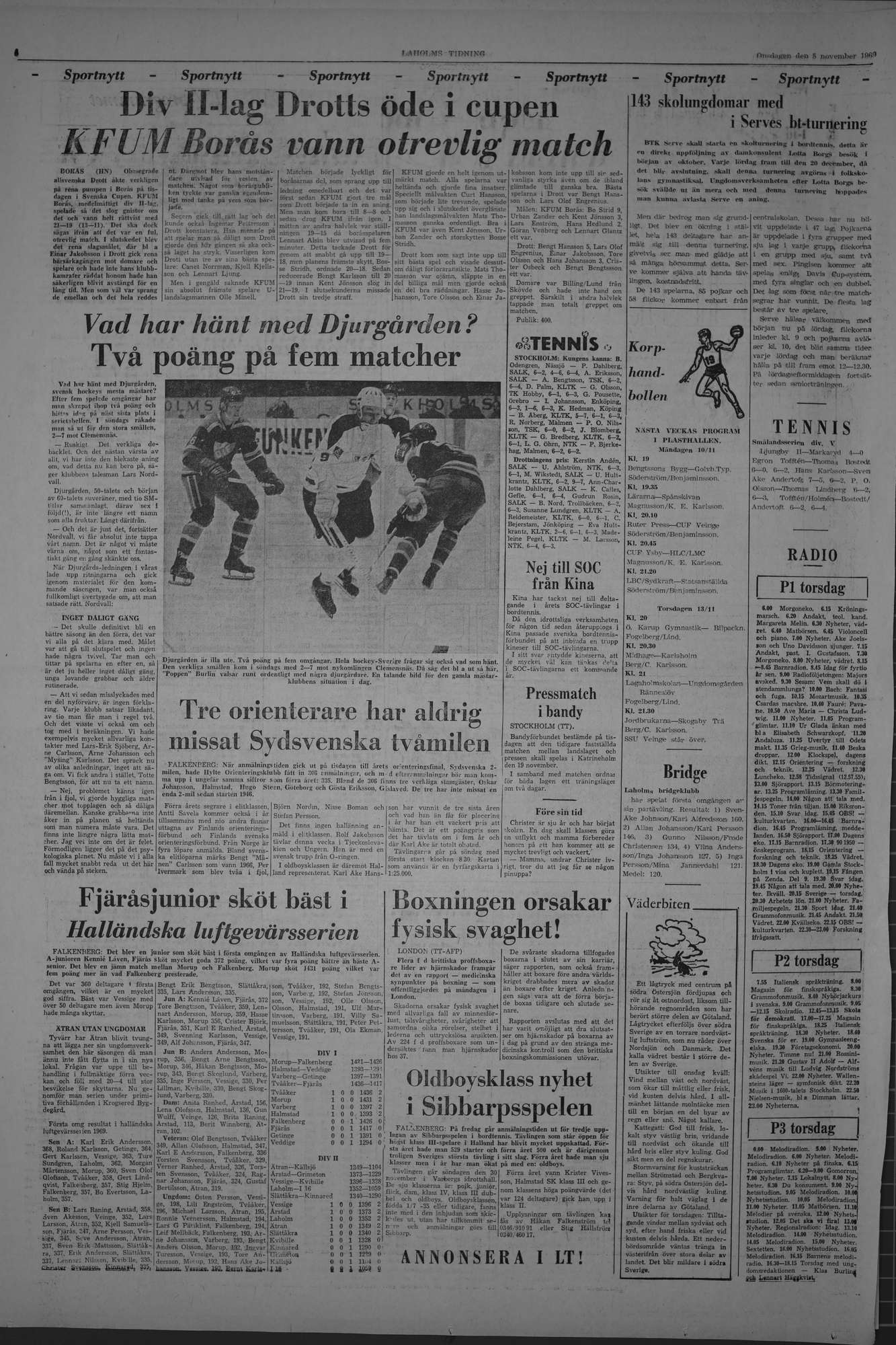 Laholms Tidning Onsdag 5 november 1969, sida 6
